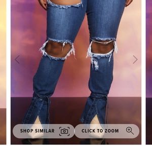 Fashion Nova Megan Thee Stallion Tied to Tell Ya Jeans